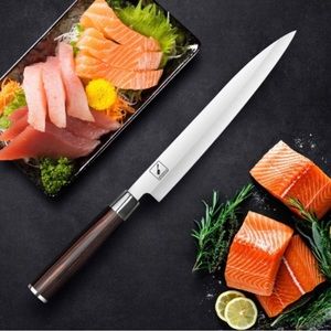 Sashimi Knife,Japanese Style Sushi Knife,imarku 10 inch Single Bevel Sushi Knive